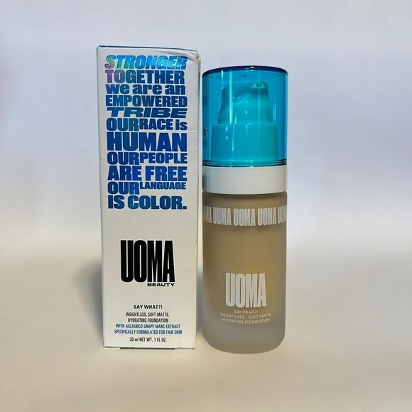 UOMA Say What Weightless Soft Matte Hydrating Foundation 1oz Shade Fair Lady T1N - Picture 1 of 6